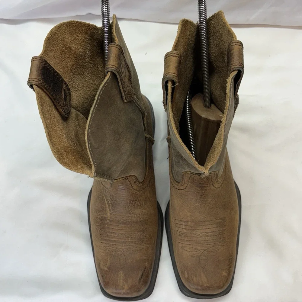 Ariat Rambler Brown Leather Western Boots Cowboy Men's Size 8 D